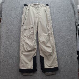 Obermeyer Men's Regular Snow Pants L Beige & Black